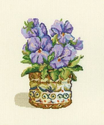 Purple Widows - cross stitch kit /RTO/ 14 x 18 cm