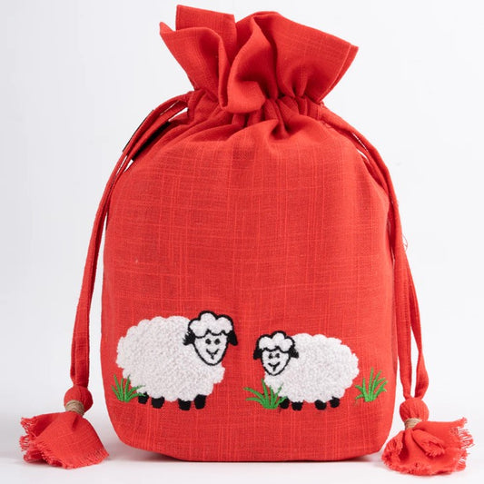 Drawstring bag MEADOW Lantern Moon /red /KnitPro