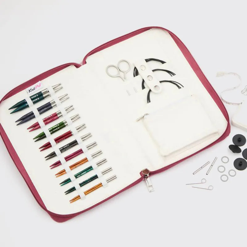 DREAMZ REGAL /10 cm short interchangeable circular knitting needles set with cables /Knit Pro/ 11 sizes