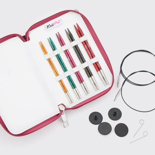 DREAMZ STARTER /13cm standard length interchangeable circular knitting needles set with cables /KnitPro/ 5 sizes
