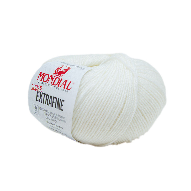 Super Extrafine /Mondial/ 50g #100 "Balts"