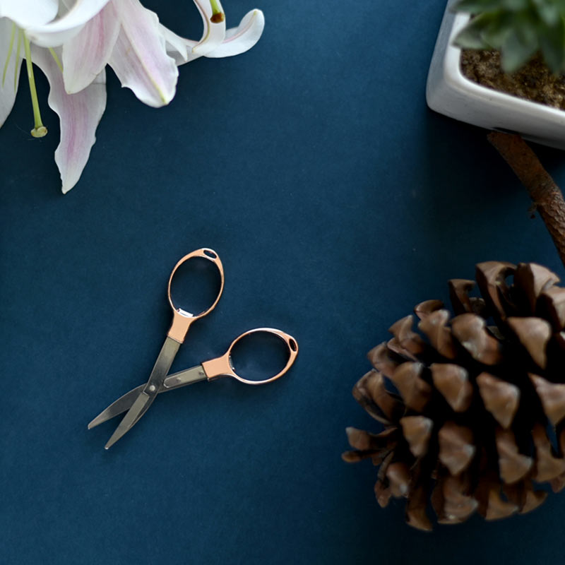 Saliekamās šķēres ROSE GOLD + maciņš /KnitPro