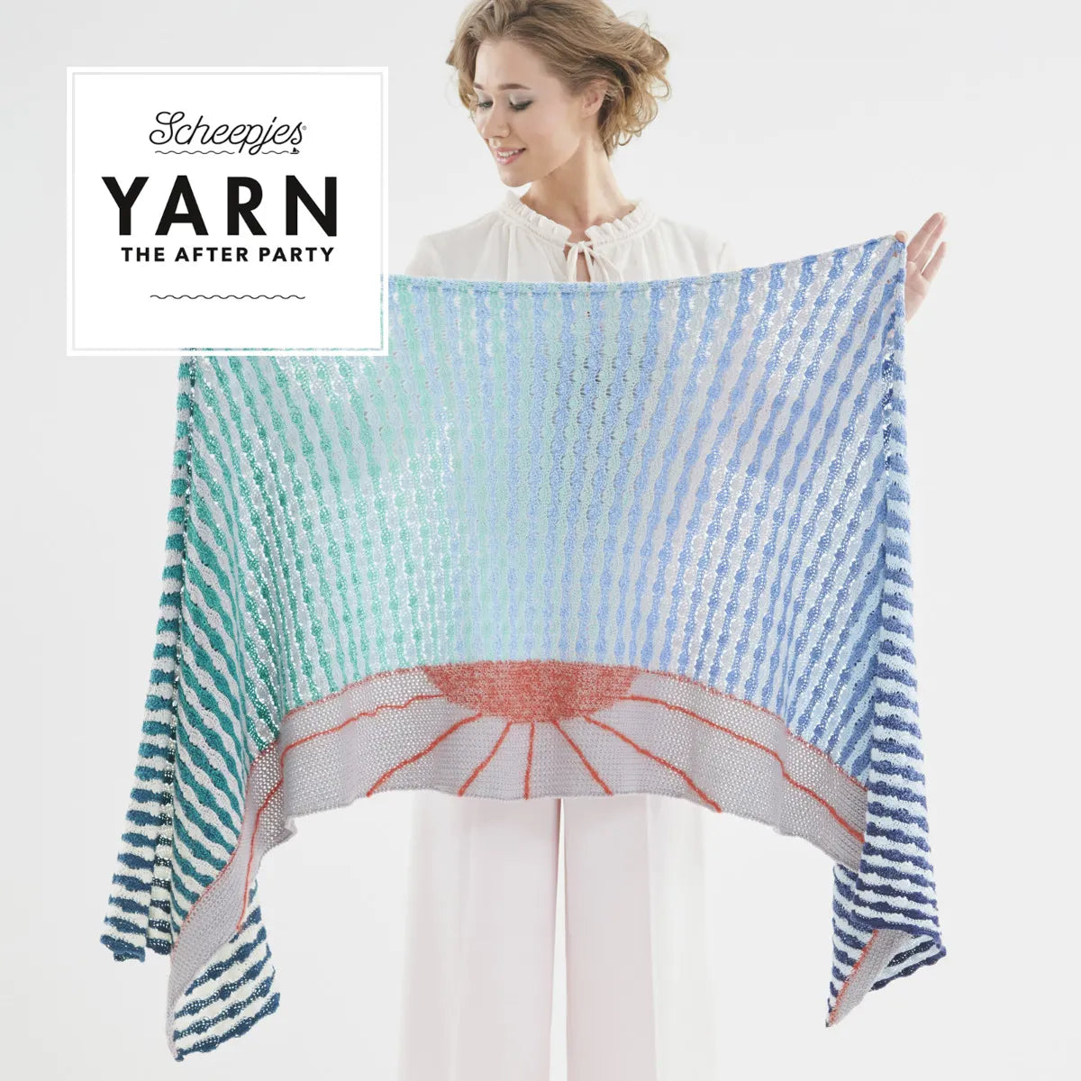 Scheepjes YARN The After Party Nr.30 - lakata šalles tamborēšanas pamācība "Alto Mare Wrap", ENG