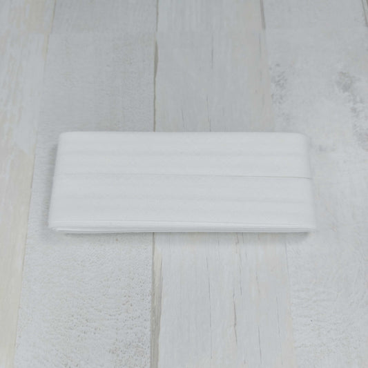 Cotton bias tape 40/20mm / 3.5 m / white