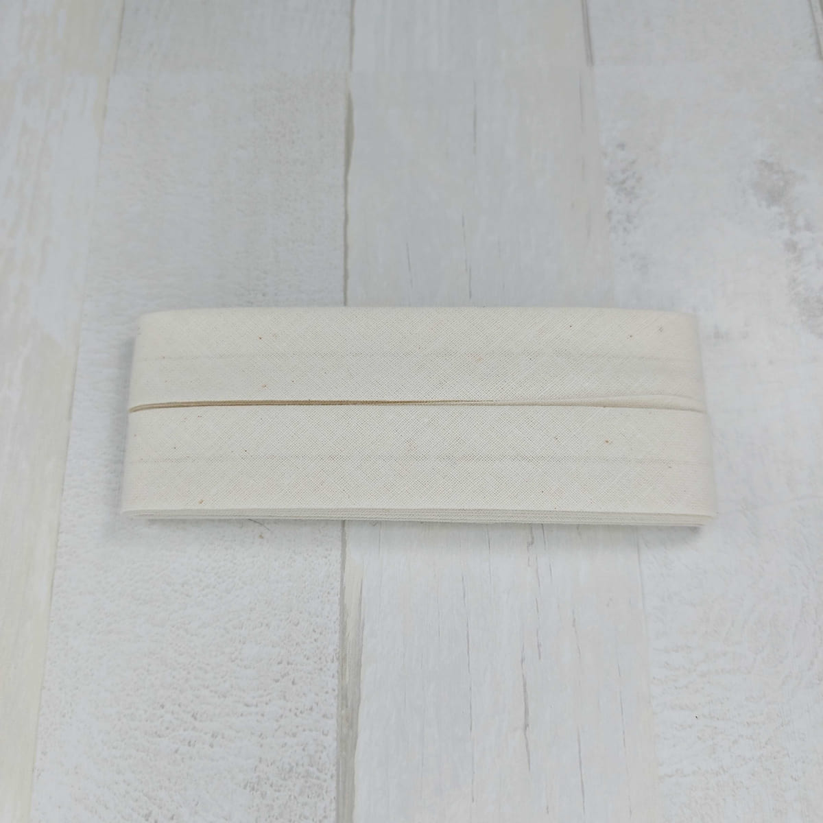 Cotton bias tape 40/20mm / 3.5 m / beige color
