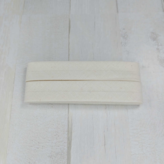 Cotton bias tape 40/20mm / 3.5 m / beige color