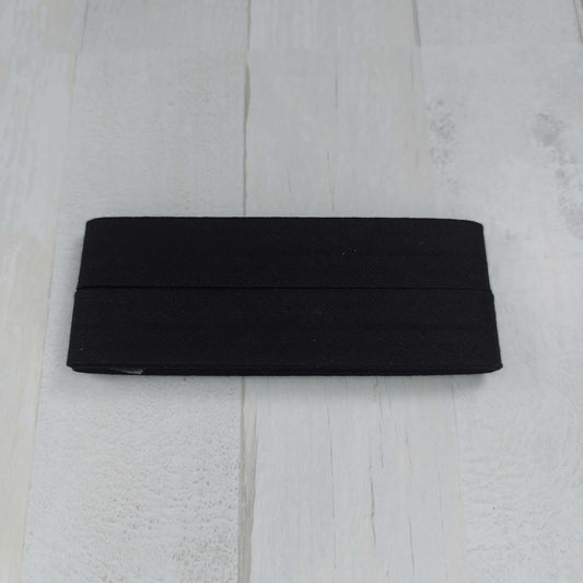 Cotton bias tape 40/20mm / 3.5 m / black