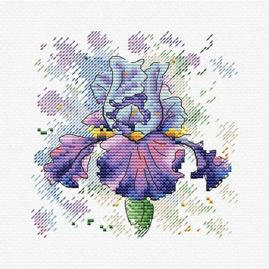 "Juicy Iris" - embroidery kit /MP Studia/ 12x12 cm
