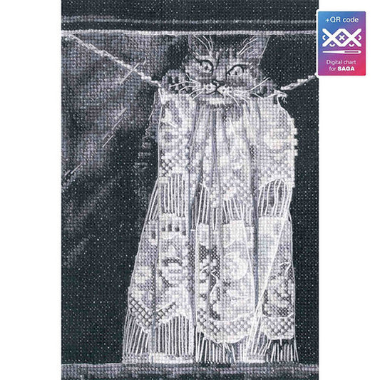 Cat pranks - embroidery kit /RTO/ 11.5 x 17 cm