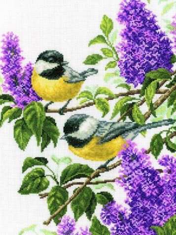 Charming Lilacs - embroidery kit /RTO/ 29 x 38 cm