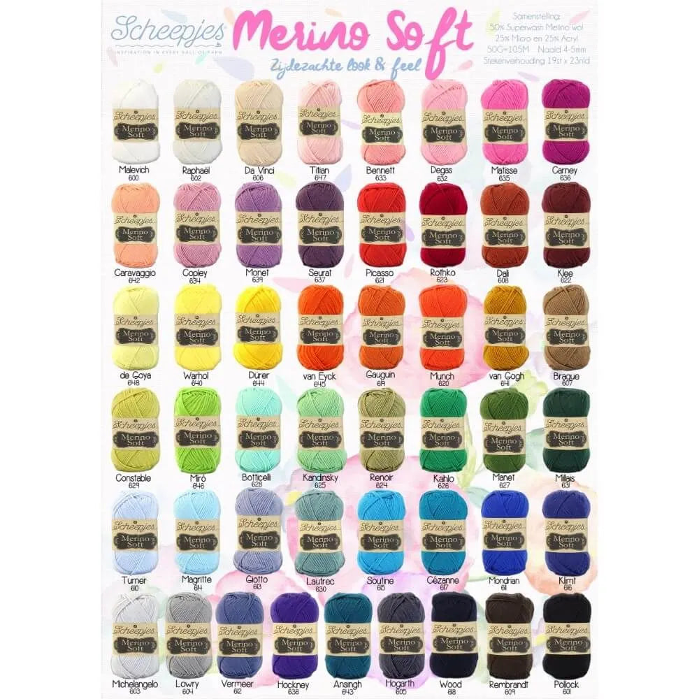 Merino Soft /Scheepjes/ 50g #600 "Malevich"