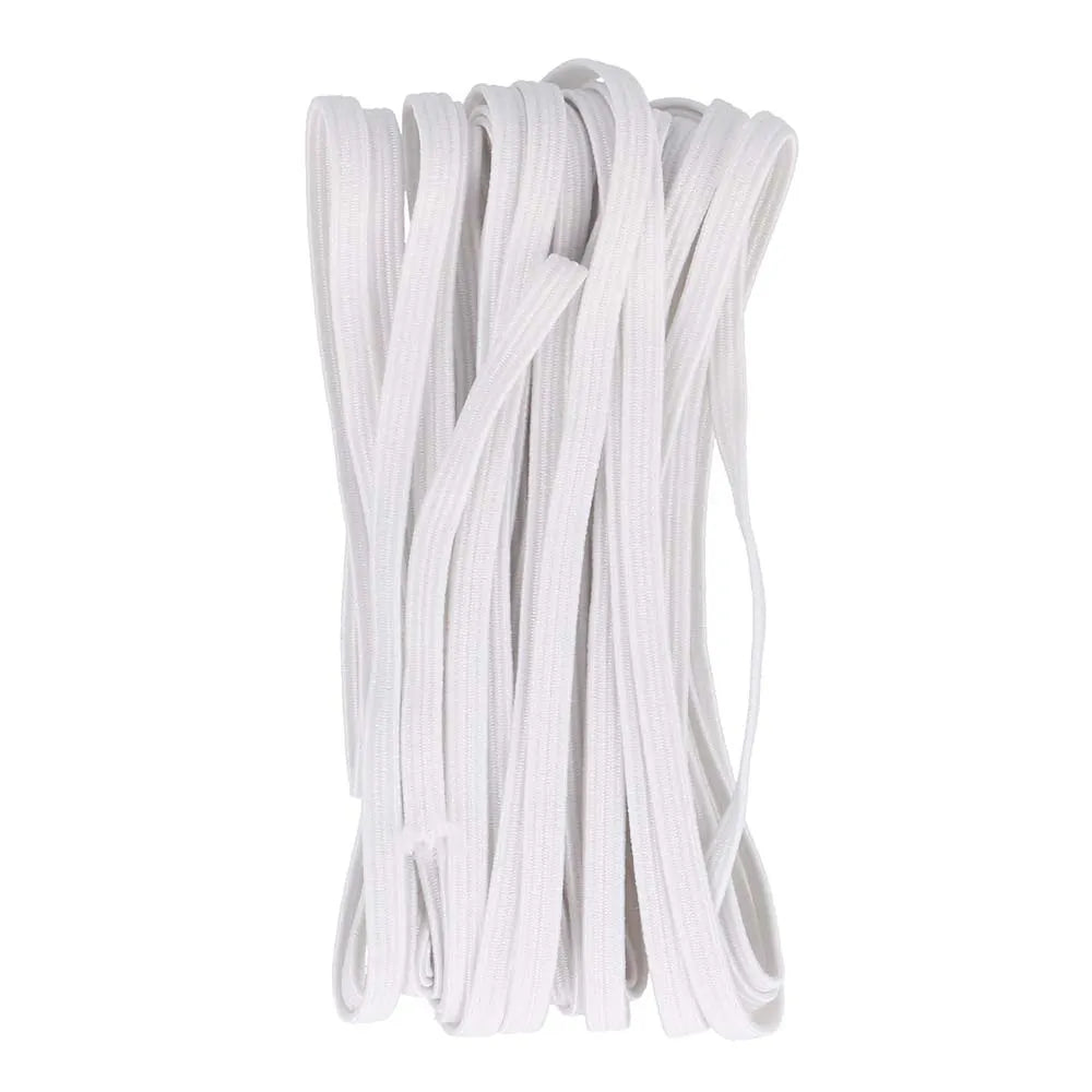 Braided rubber 3mm/ 5m - white
