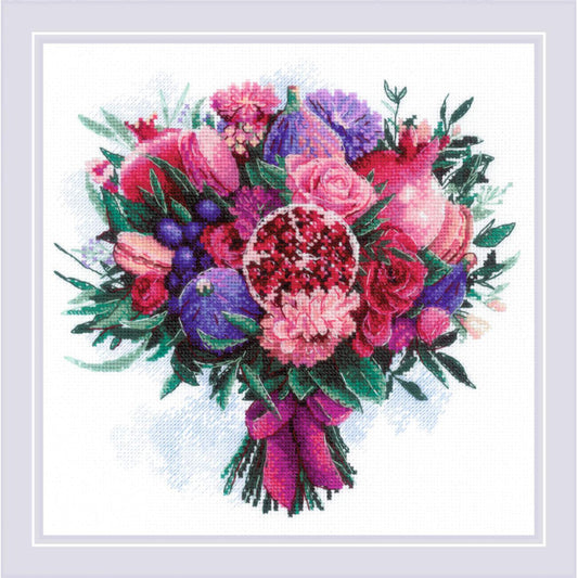 Fruit bouquet - embroidery kit /RIOLIS/ 25 x 25 cm