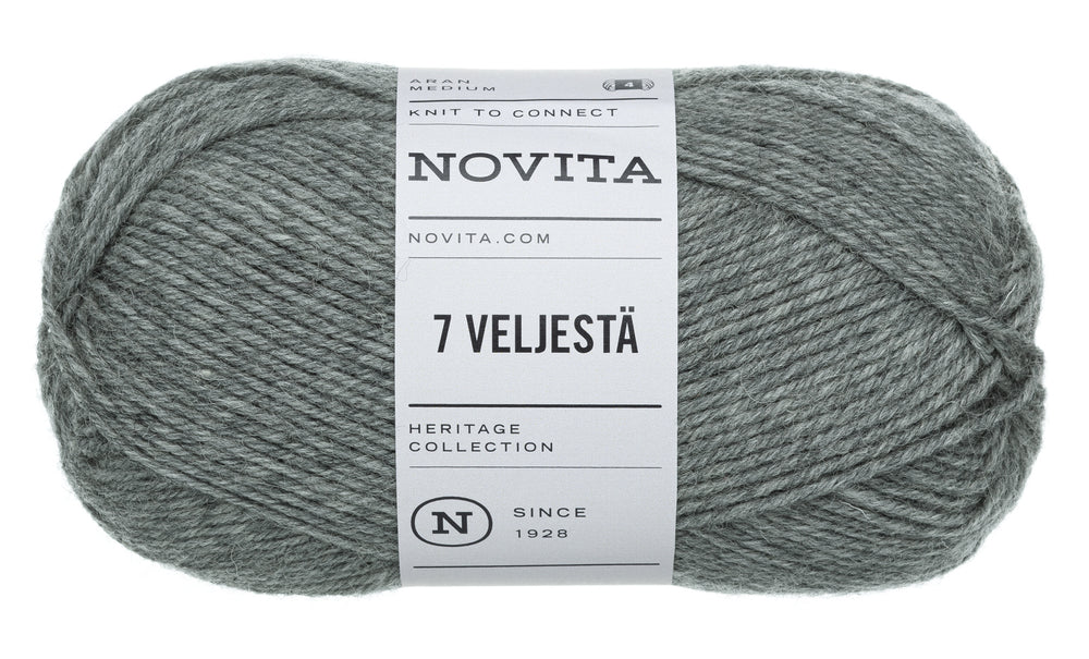 7 Brothers - 7 Veljestä /NOVITA/ 8-diegu biezuma zeķu dzija 100g #048 "Iezis"