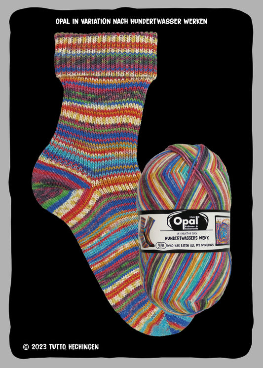 OPAL 4-kiudne Hundertwasser IV kollektsioon 100g #4055 "Kes on kõik mu aknad ära söönud"