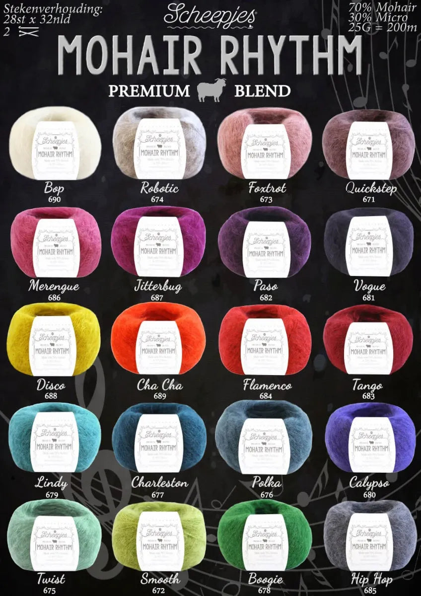 Mohair Rhythm /Scheepjes/ 25g #680 "Calypso"