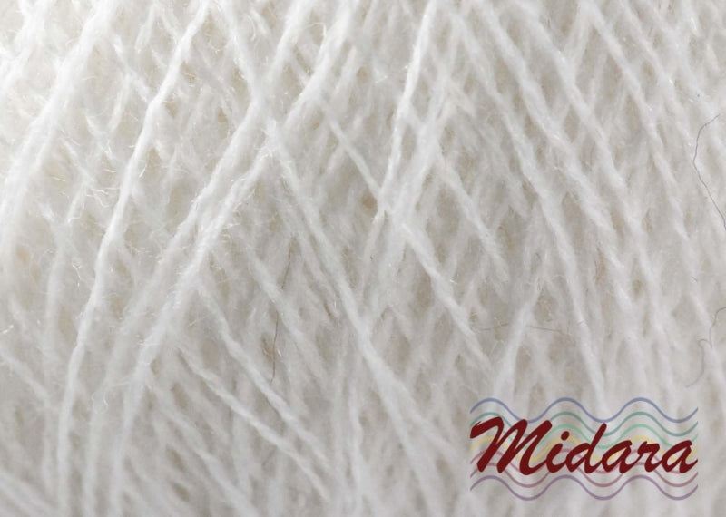 Haapsalu dzija lakatiem /Midara/ NM: 28/2 100g 1400m #010 "Balts"