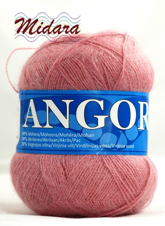 Angora 2 /Midara/ 100g #242 "Soft pink"