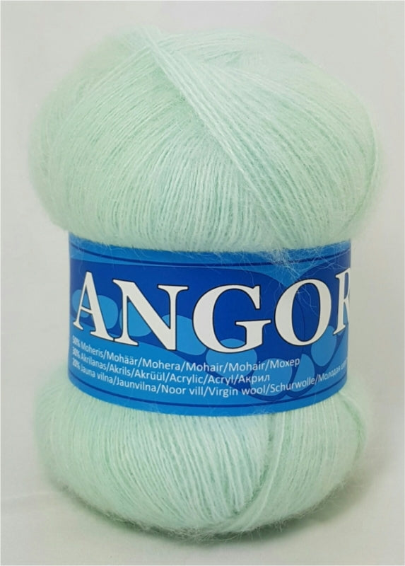 Angora 2 /Midara/ 100g #405 "Soft mint green"