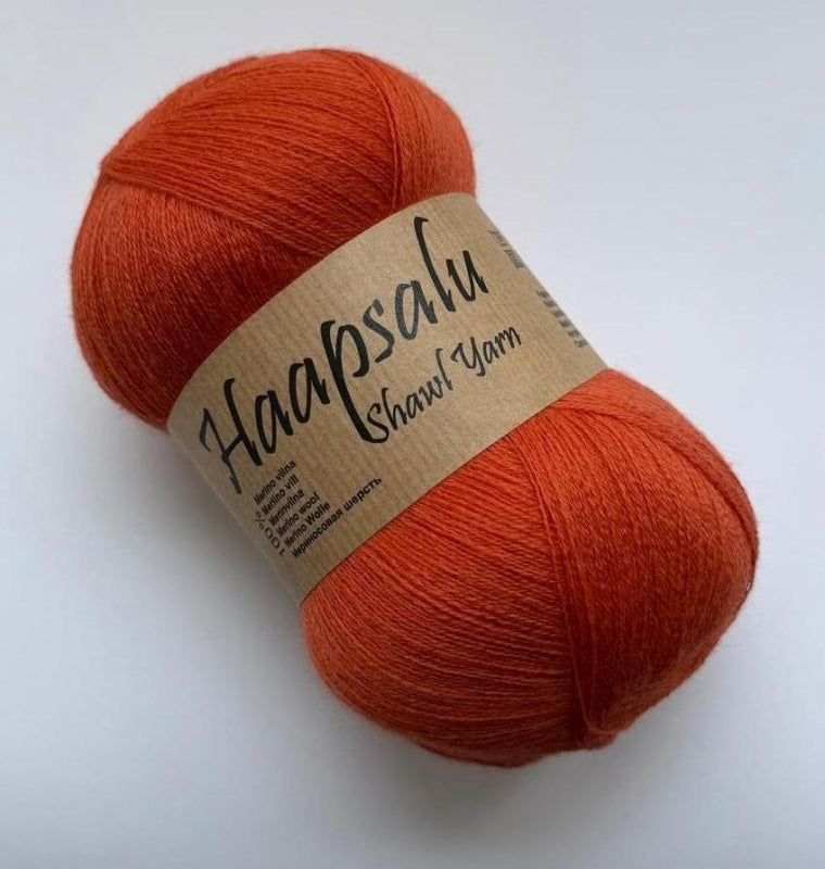 Haapsalu Shawl Yarn /Midara/ NM: 28/2 100g 1400m #220 "Oranžs"
