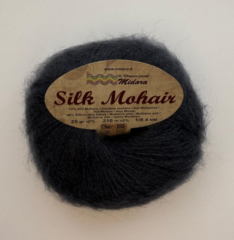 Silk Mohair /Midara/ 25g #960 "Tumši pelēks"