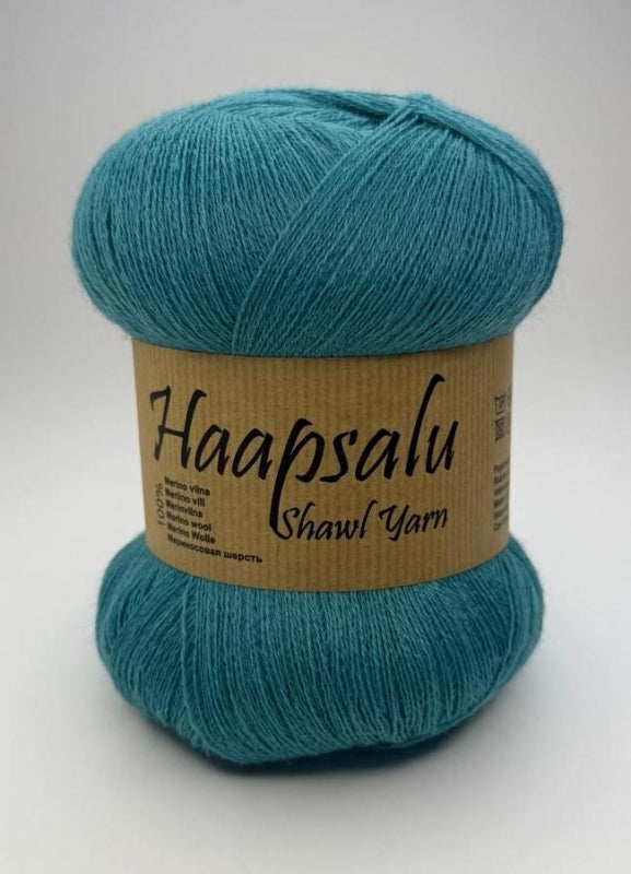 Haapsalu Shawl Yarn /Midara/ NM: 28/2 100g 1400m #455 "Blāvs tirkīzs"