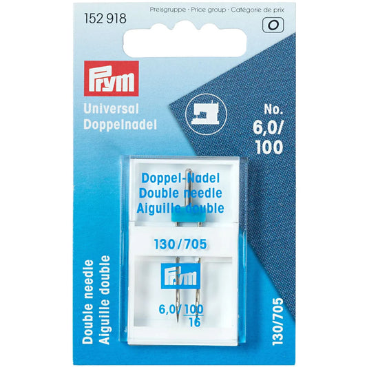 Double sewing machine needle "Universal", 130/705, No.6.0/100 - no longer produced!