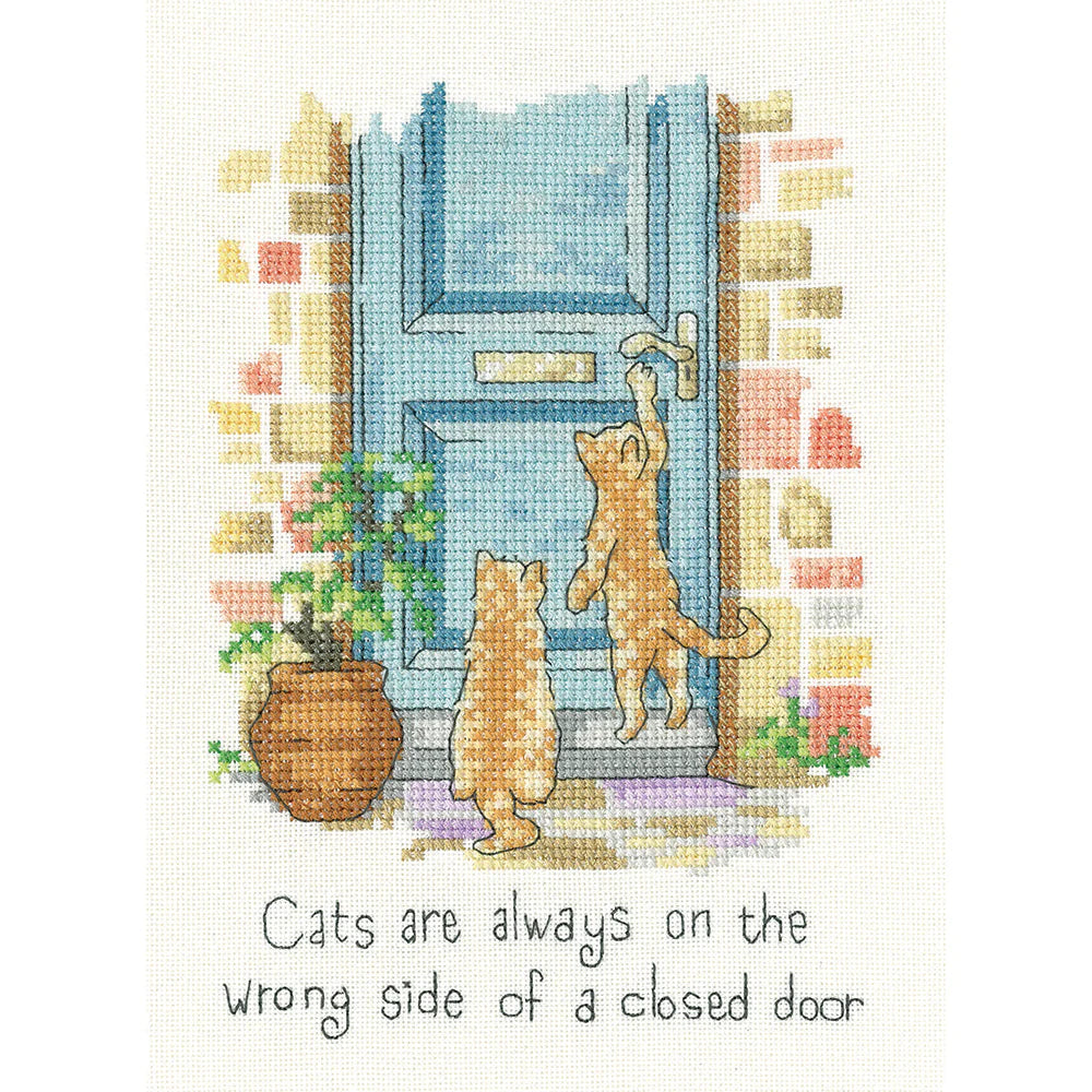 THE WRONG SIDE - izšūšanas komplekts /Heritage Crafts/ 12.5 x 17.5 cm