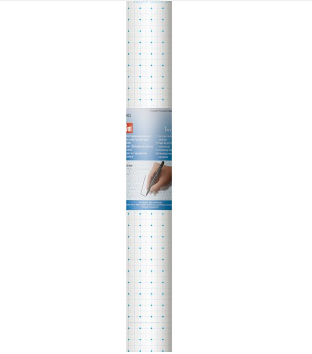 Papīrs piegrieztnēm ar rūtojumu - 1m x 10m rullis /Prym