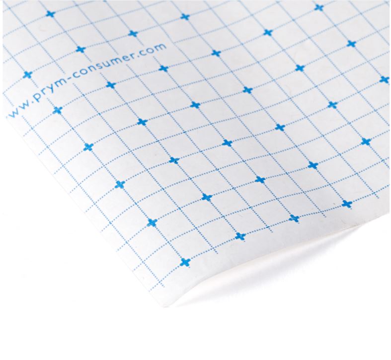Papīrs piegrieztnēm ar rūtojumu - 1m x 10m rullis /Prym