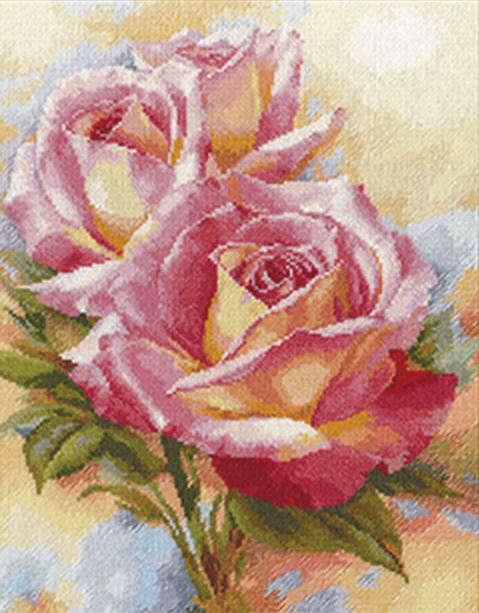 "Pink Dreams" - embroidery kit /Alice/ 28 x 36 cm