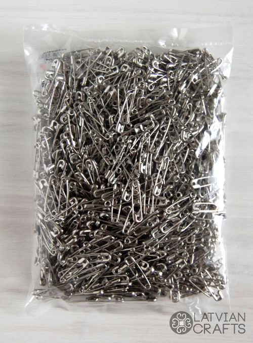 Safety pins, silver, 19 mm, 1000 pcs