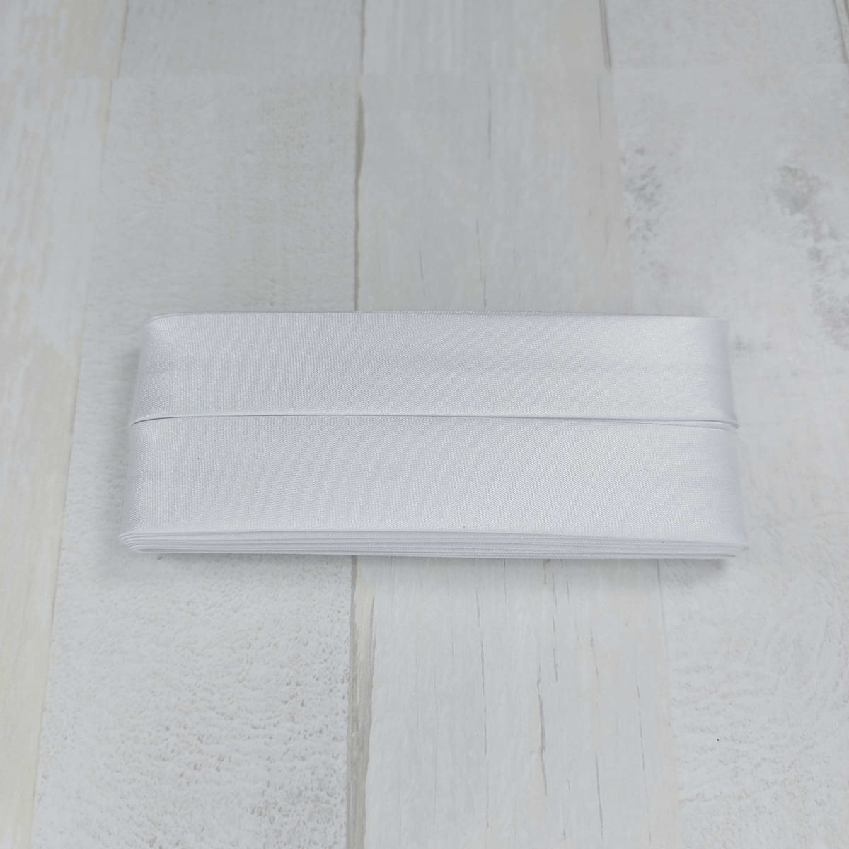 Satin bias tape 40/20mm/ 3.5 m/ white