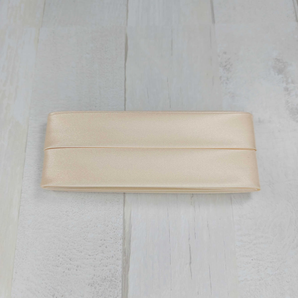 Satin bias tape 40/20mm / 3.5 m / beige color