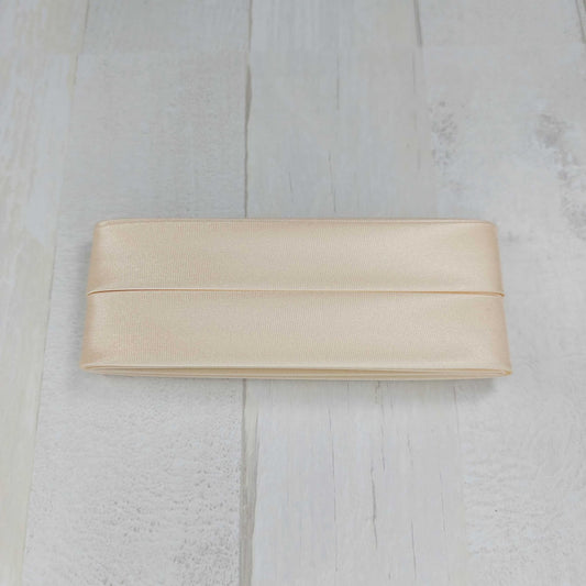 Satin bias tape 40/20mm / 3.5 m / beige color