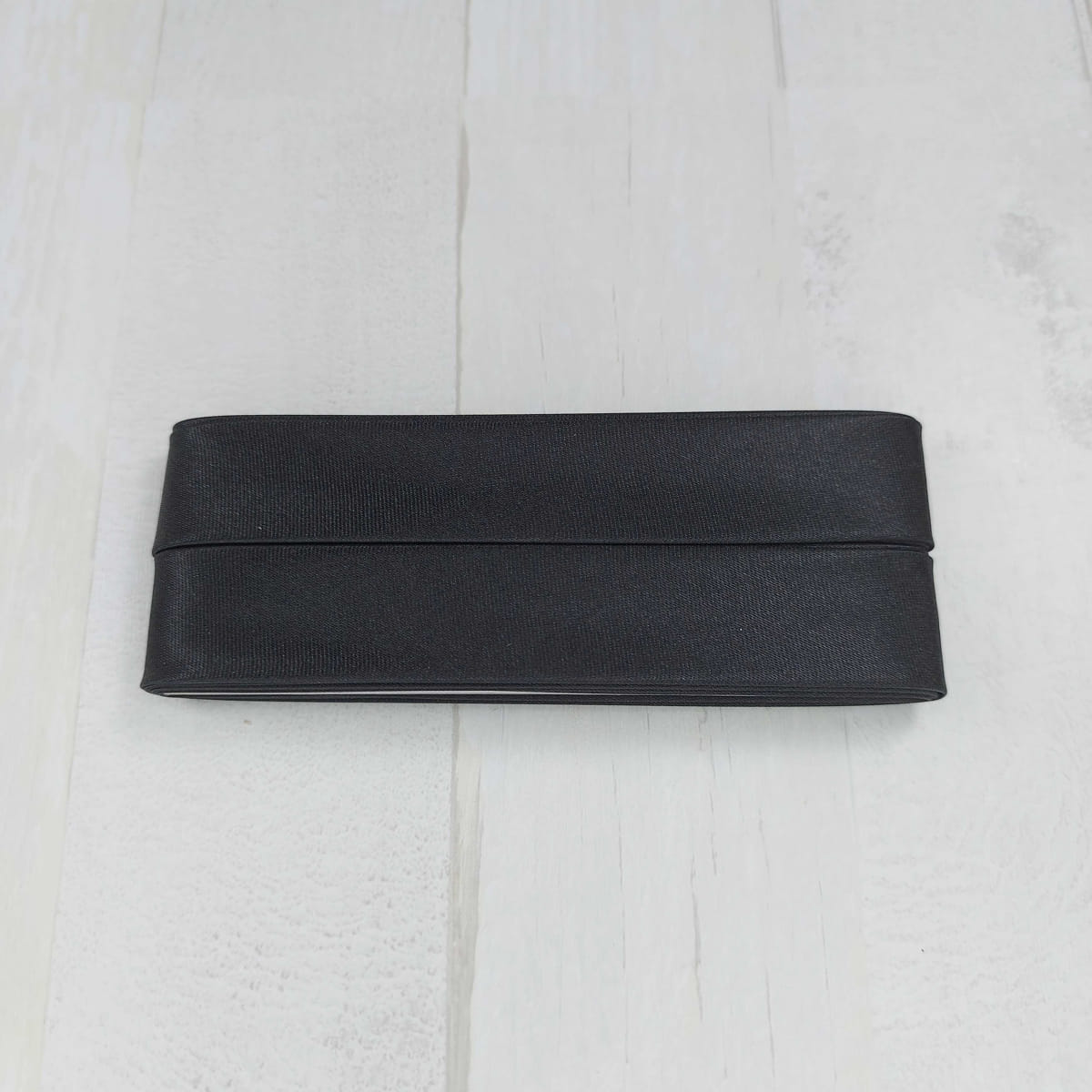 Satin bias tape 40/20mm / 3.5 m / black