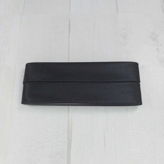Satin bias tape 40/20mm / 3.5 m / black