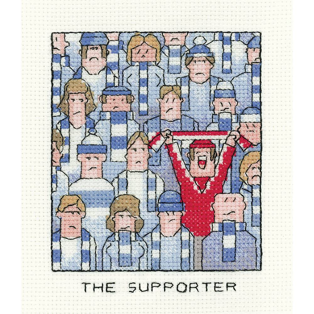 THE SUPPORTER - izšūšanas komplekts /Heritage Crafts/ 9 x 11.5 cm