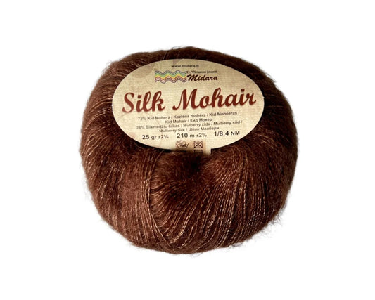 Silk Mohair /Midara/ 25g #890 "Chocolate brown"