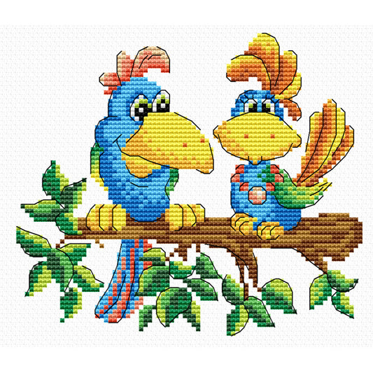 "Jungle Colors" - embroidery kit /MP Studia/ 15x18cm