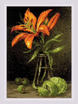 Lilija un Laims - izšūšanas komplekts /RIOLIS/ 15 x 21 cm