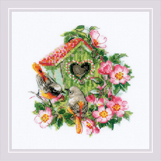 Happy Together - embroidery kit /RIOLIS/ 18 x 18 cm