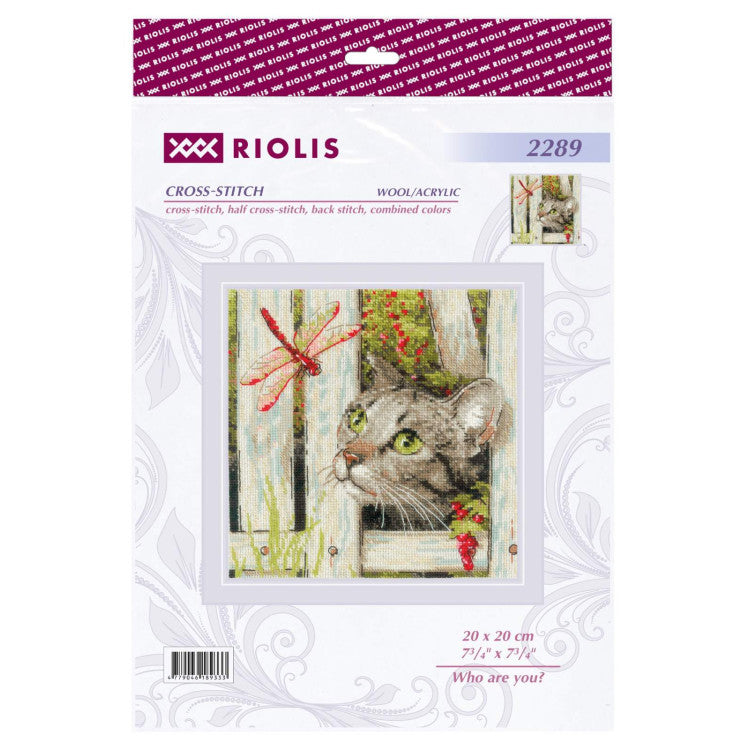 Rudais Mjau - izšūšanas komplekts /RIOLIS/ 20 x 20 cm