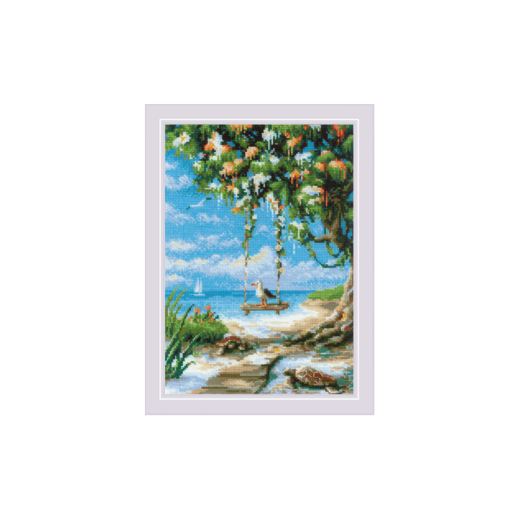Beach swing - embroidery kit /RIOLIS/ 21 x 30 cm
