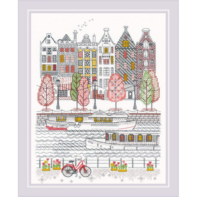 City on the water - embroidery kit /RIOLIS/ 24 x 30 cm