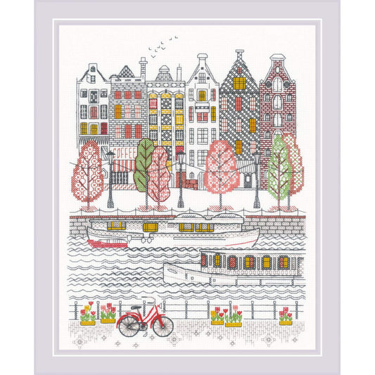 City on the water - embroidery kit /RIOLIS/ 24 x 30 cm
