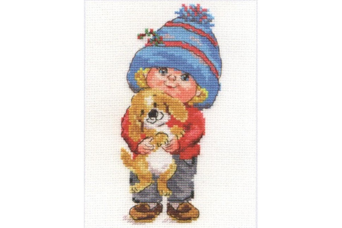 "Little Sasha" - embroidery kit /Алиса/ 8 x 16 cm