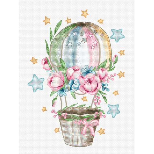 Balloon - embroidery kit /Luca-S/ 13.5 x 19 cm