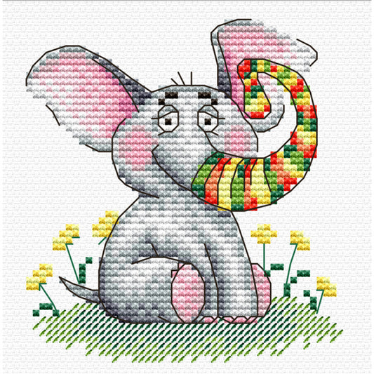 "Elephant" - embroidery kit /MP Studia/ 11x10cm