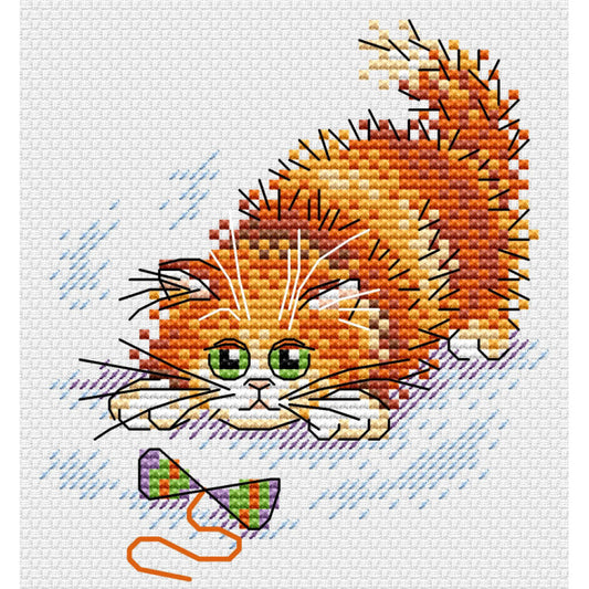 "Red Adventurer" - embroidery kit /MP Studia/ 10x11 cm